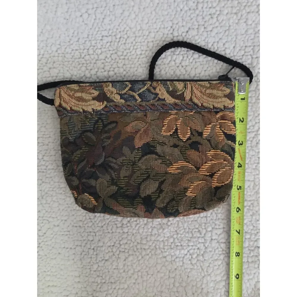 Vintage Brown Sugar Designs Crossbody Floral Tapestry Handmade in Tustin CA